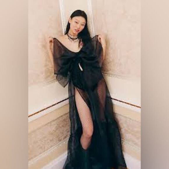 Free People x Intimately Someone Say Bows Maxi Bodysuit - Picture 1 of 5